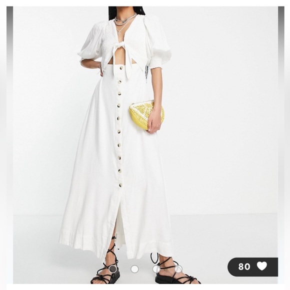 XS Free People String of Hearts Maxi Dress - Picture 2 of 10